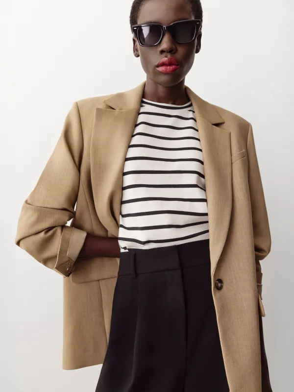 Oversized One-Button Blazer sold by RW&CO.