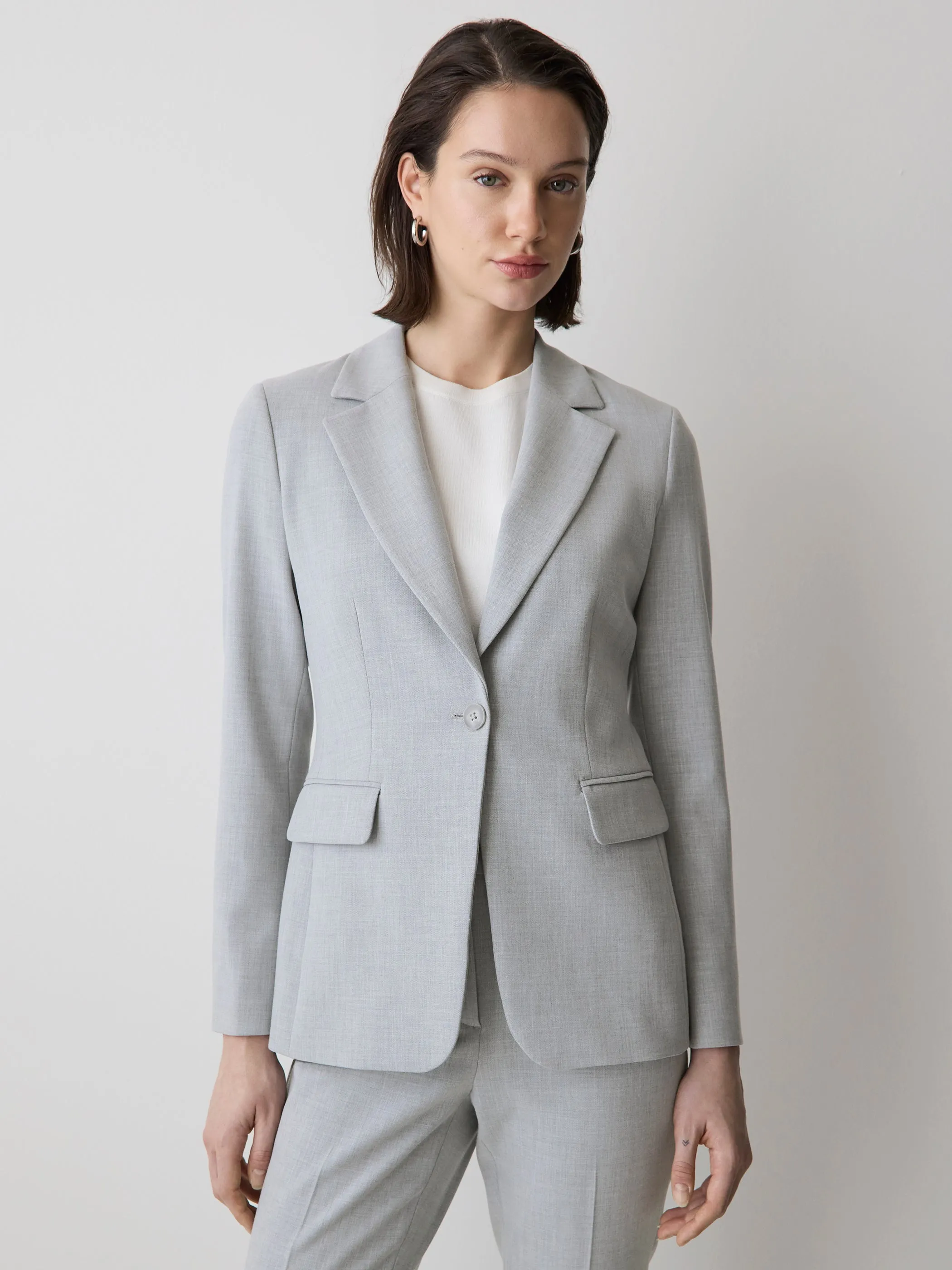 One-Button Fitted Blazer sold by RW&CO. product image thumbnail 2