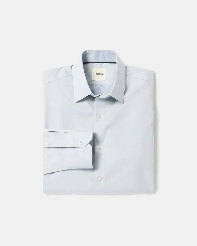 Slim-Fit Denim-Like Dress Shirt sold by RW&CO.