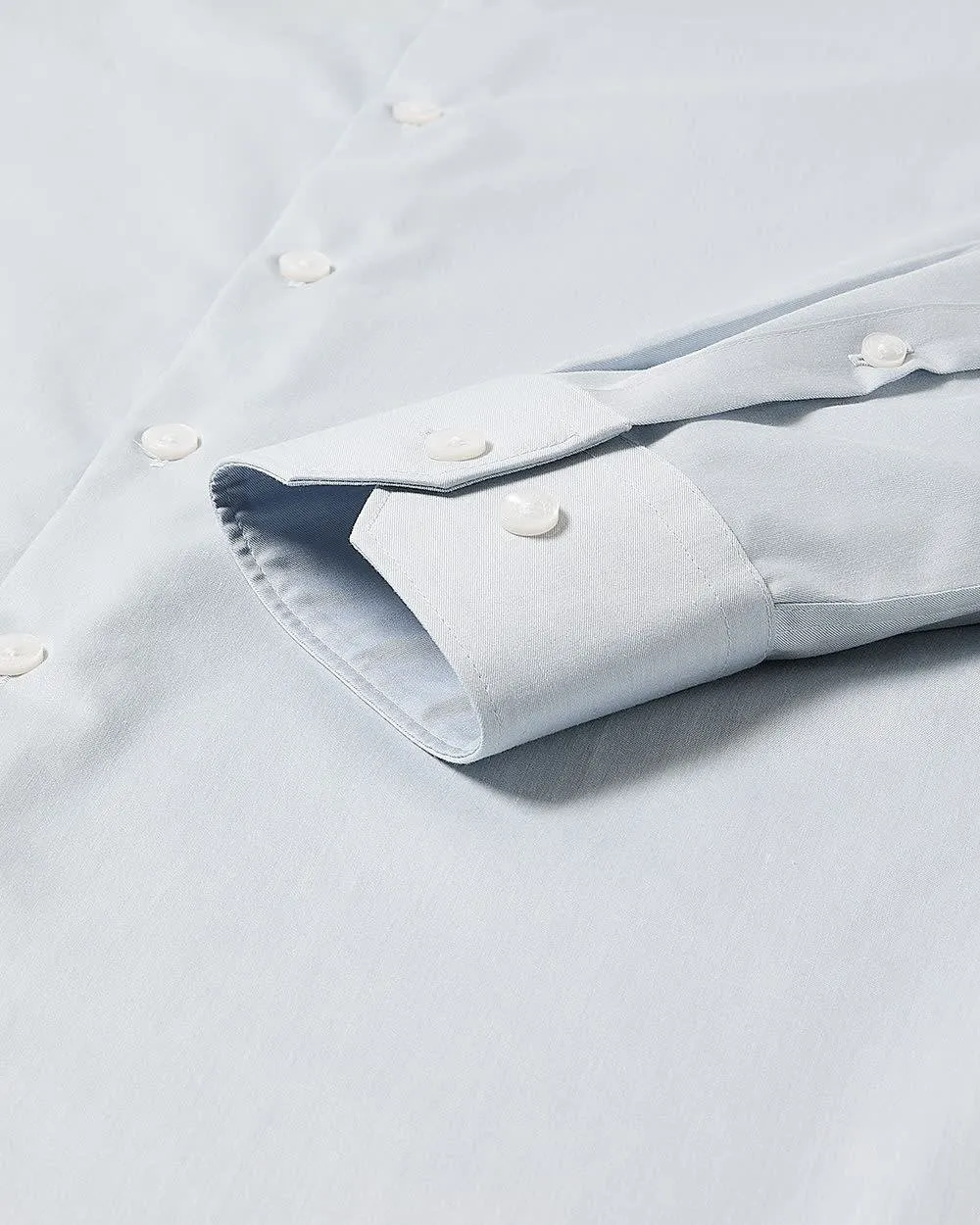 Slim-Fit Denim-Like Dress Shirt sold by RW&CO. product image thumbnail 5