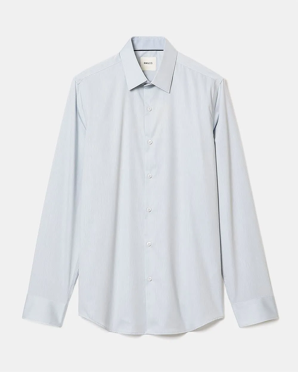 Slim-Fit Denim-Like Dress Shirt sold by RW&CO. product image thumbnail 2
