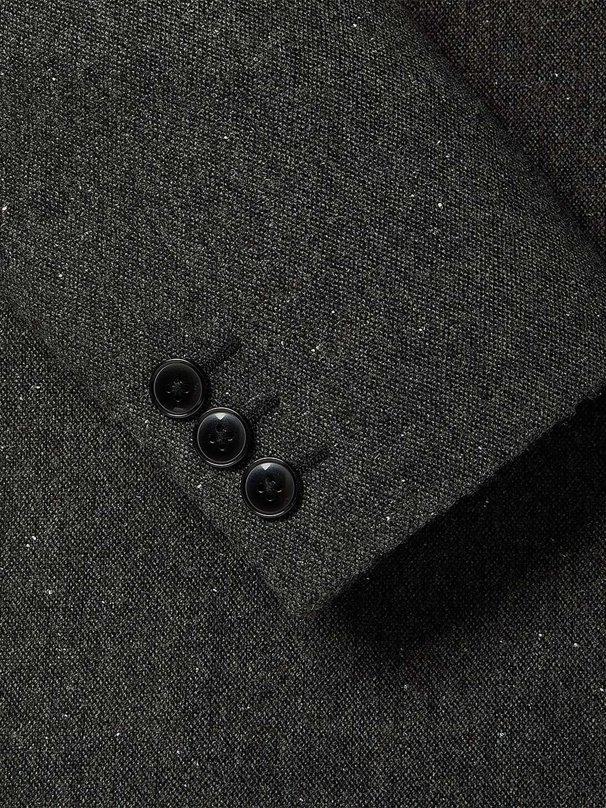 Tailored-Fit Double-Breasted Tweed Suit Blazer sold by RW&CO. product image thumbnail 5