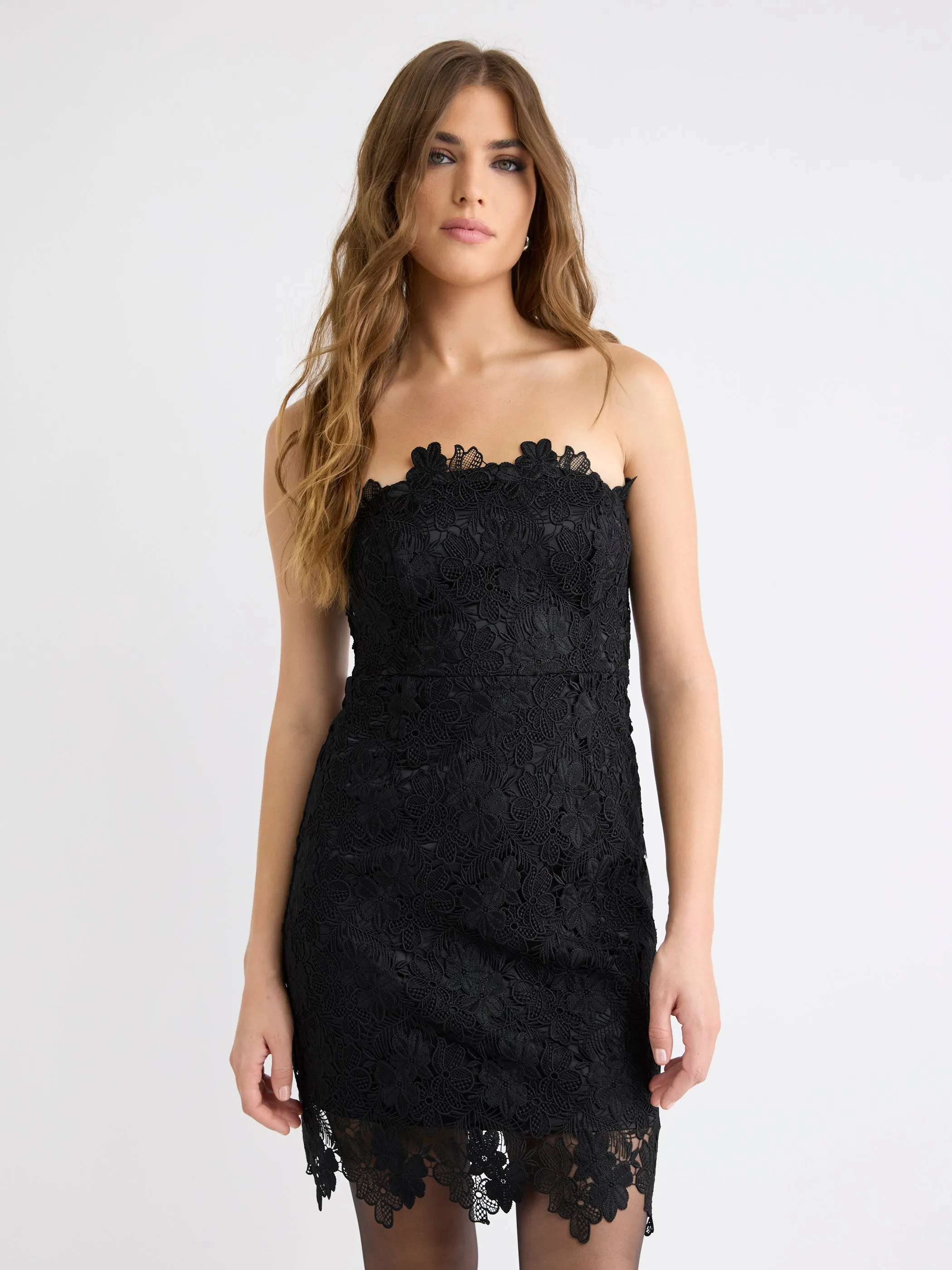 3D Lace Sleeveless Mini Dress sold by RW&CO. product image thumbnail 2