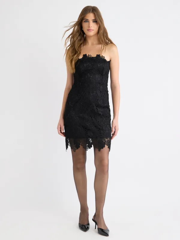 3D Lace Sleeveless Mini Dress sold by RW&CO.