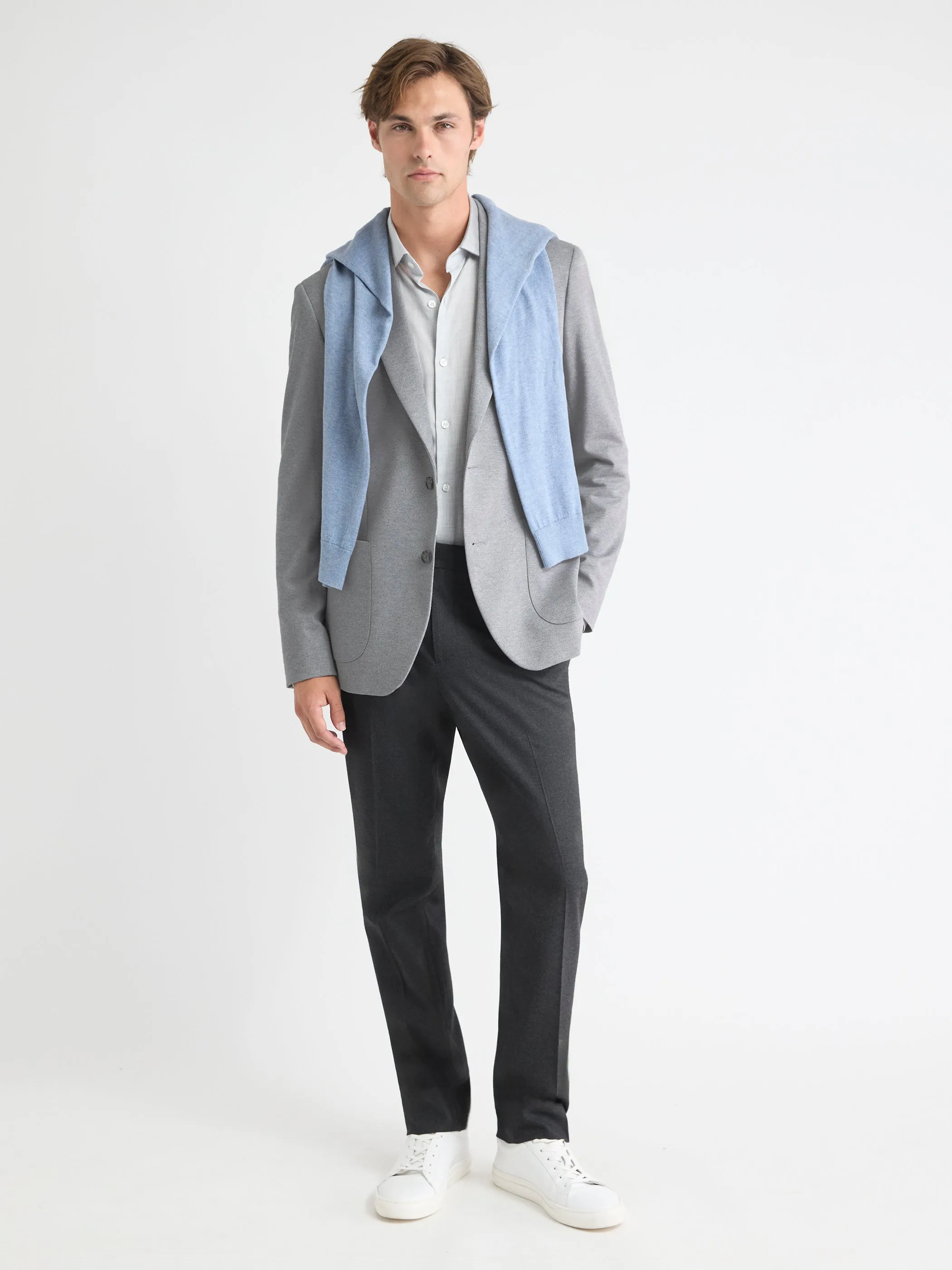 Slim-Fit Knit Blazer sold by RW&CO. product image thumbnail 2