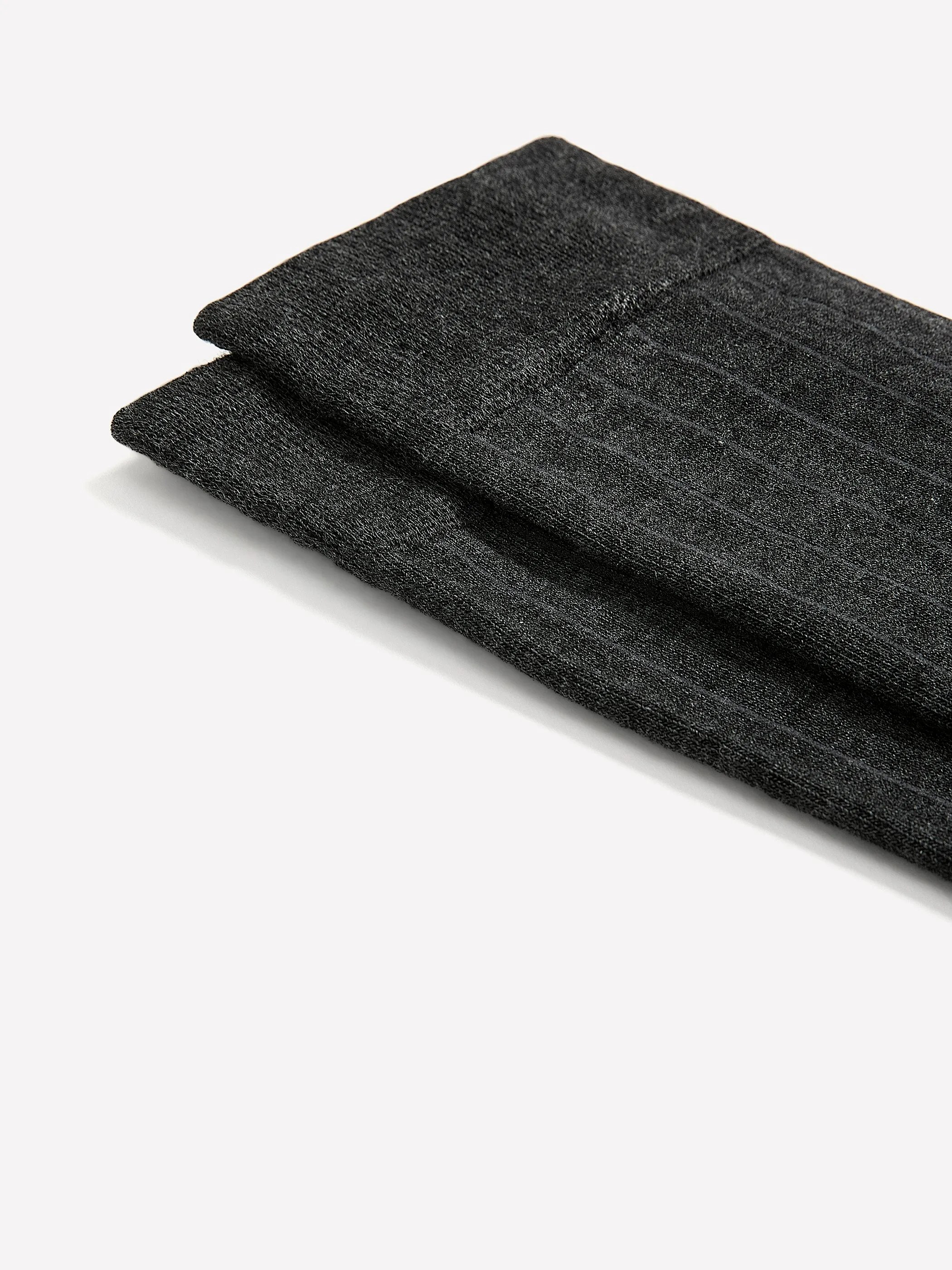 Grey Dress Socks with Striped Pattern sold by RW&CO. product image thumbnail 2