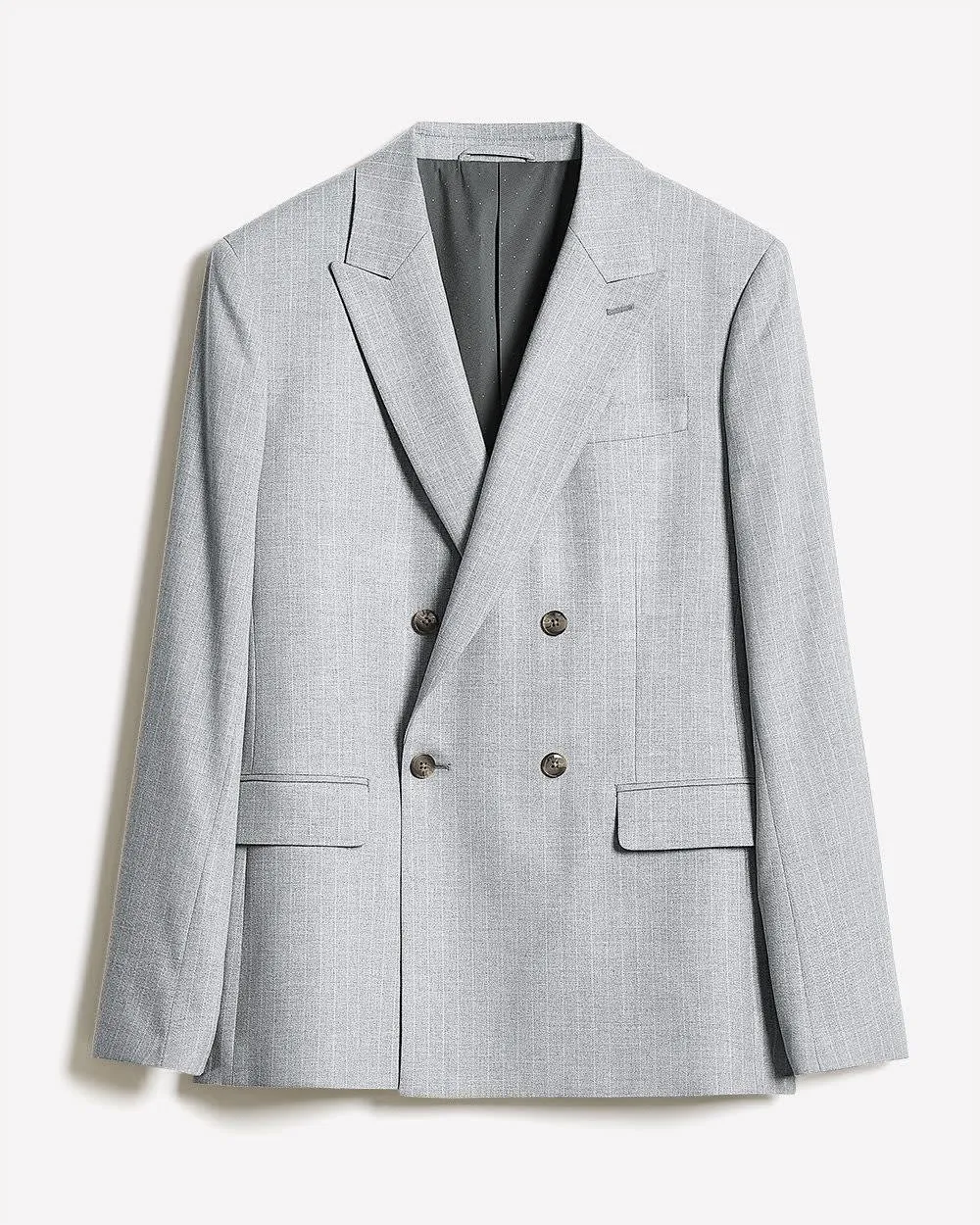 Tailored-Fit Double-Breasted Striped Suit Blazer sold by RW&CO. product image thumbnail 4