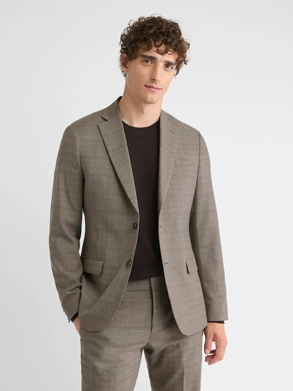 Slim-Fit Wool Plaid Suit Blazer sold by RW&CO.