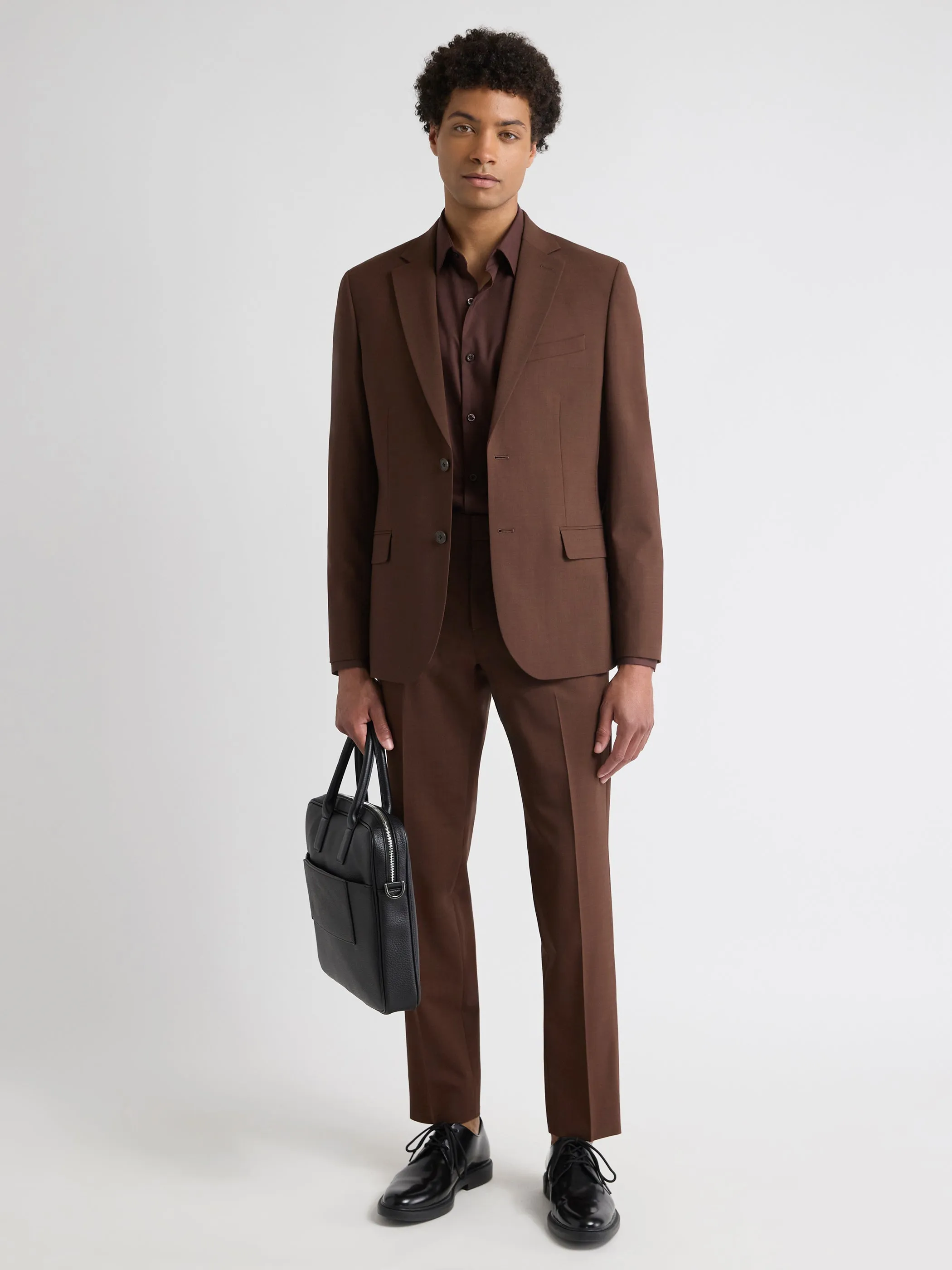 Slim-Fit Wool Suit Blazer sold by RW&CO. product image thumbnail 2