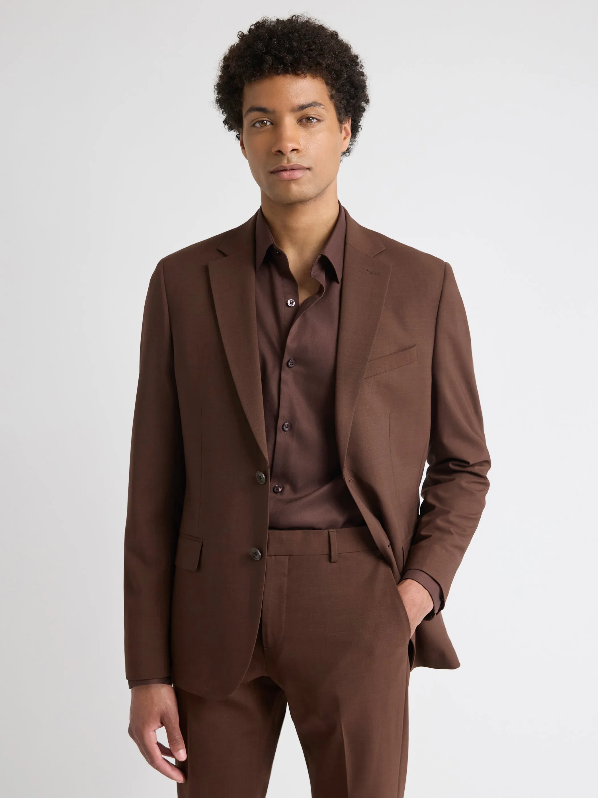 Slim-Fit Wool Suit Blazer sold by RW&CO.