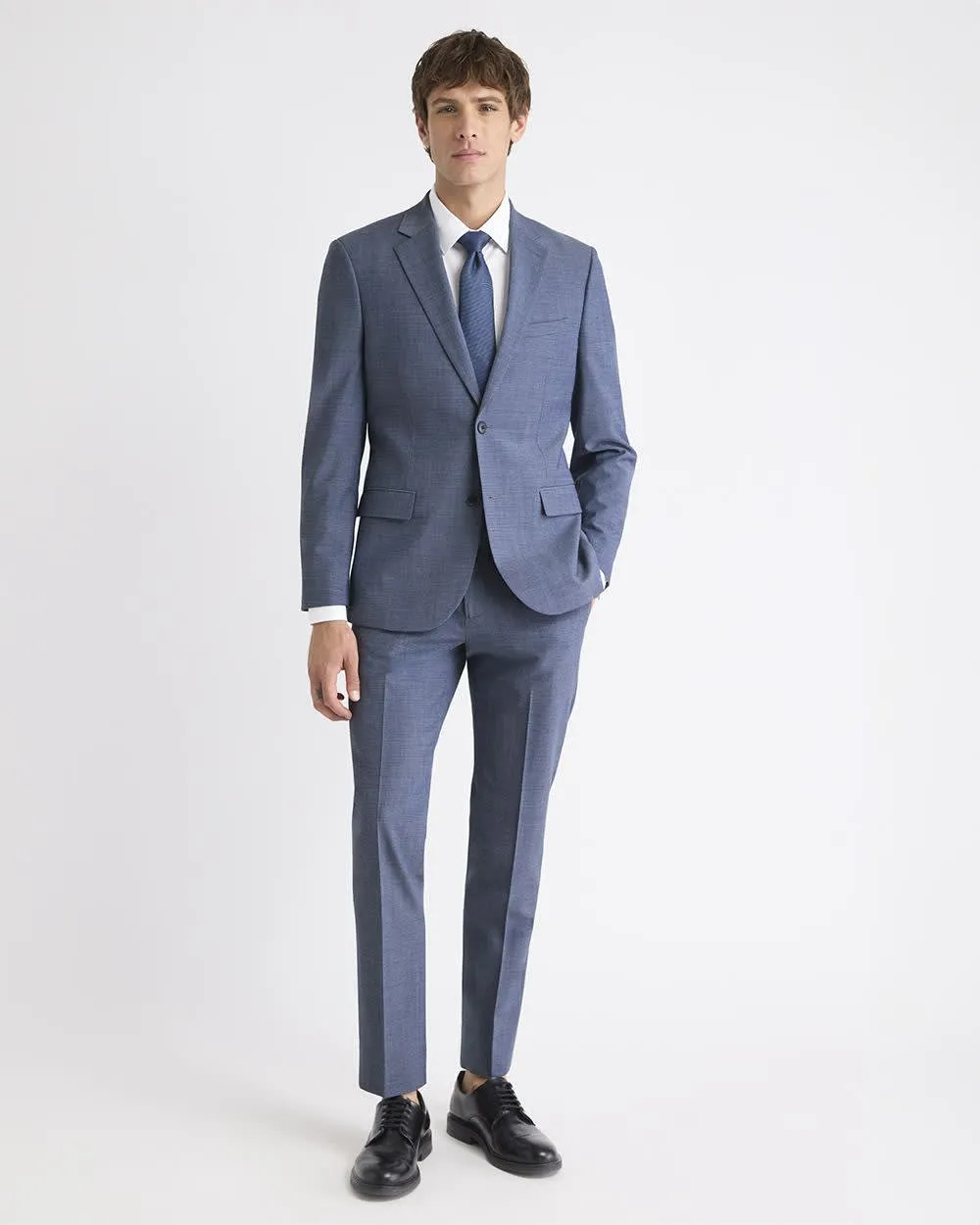 Slim-Fit Wool Check Suit Blazer sold by RW&CO. product image thumbnail 2