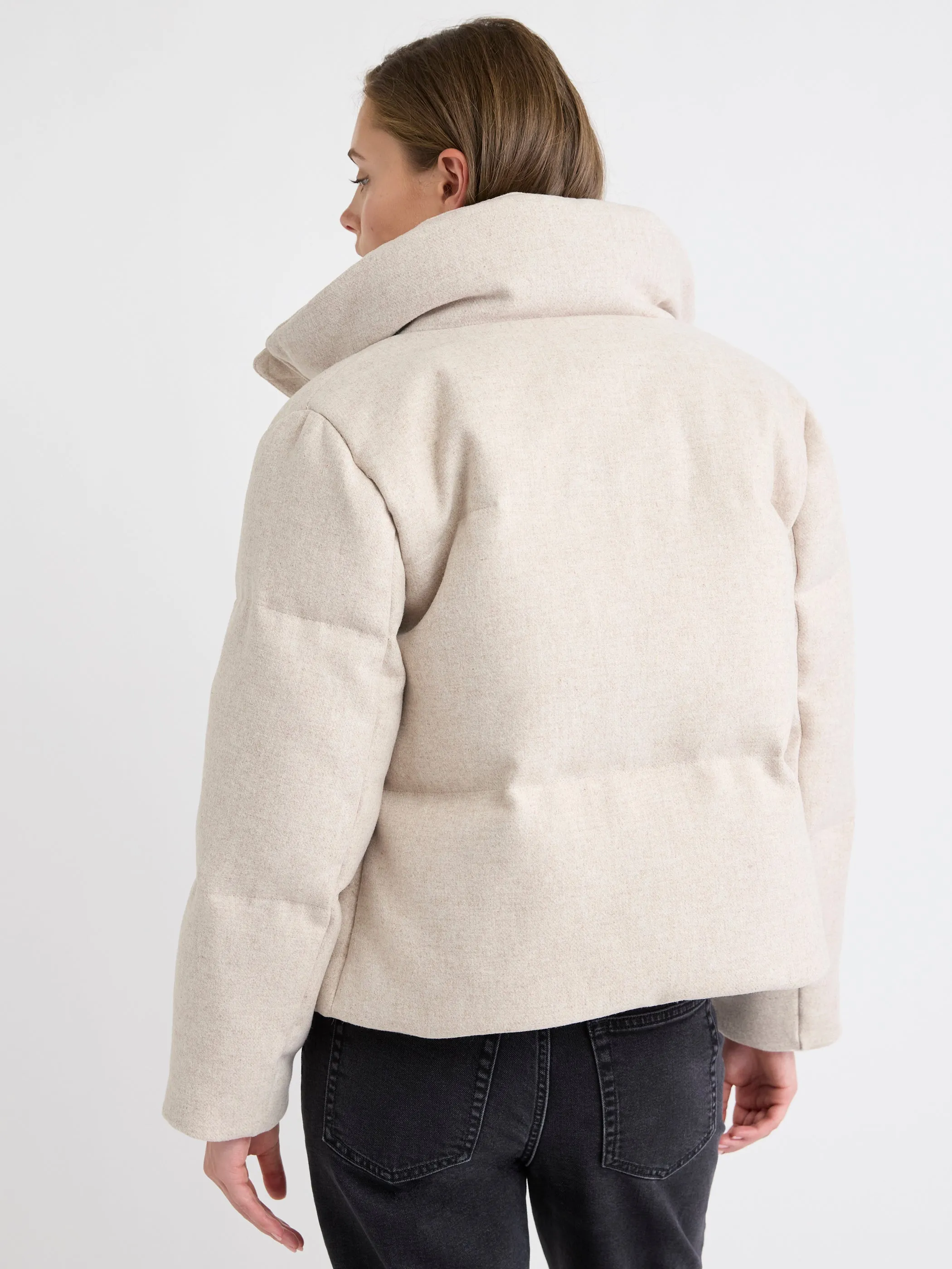 Short Wool-Blend Puffer Jacket sold by RW&CO. product image thumbnail 3
