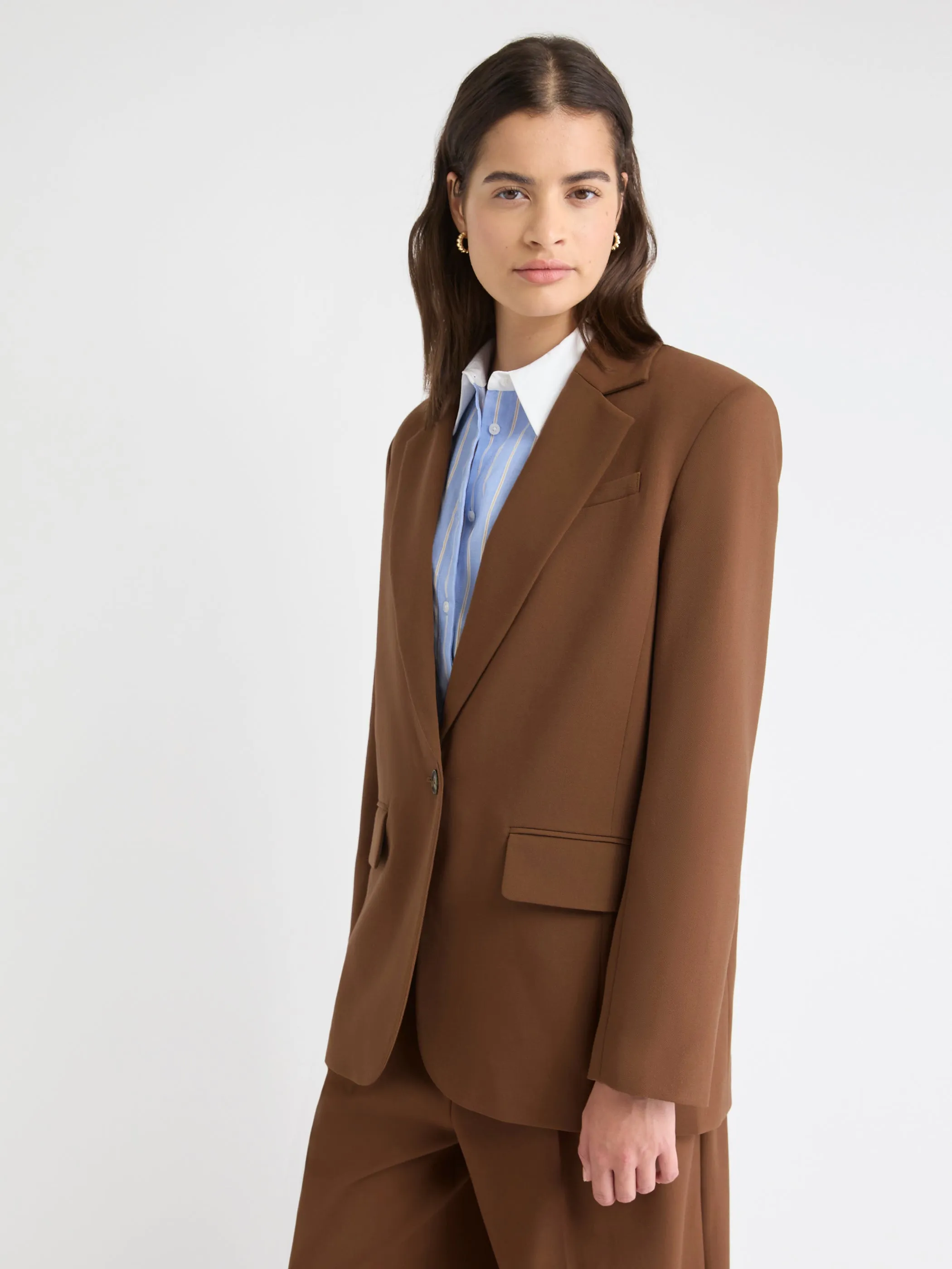 Oversized One-Button Blazer sold by RW&CO. product image thumbnail 4