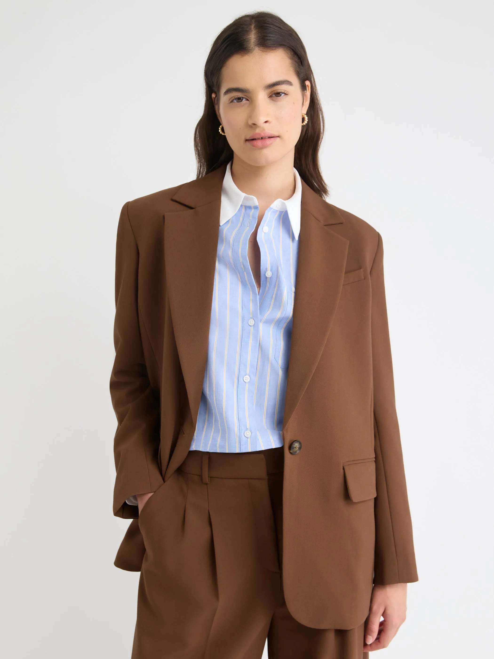 Oversized One-Button Blazer sold by RW&CO. product image thumbnail 2