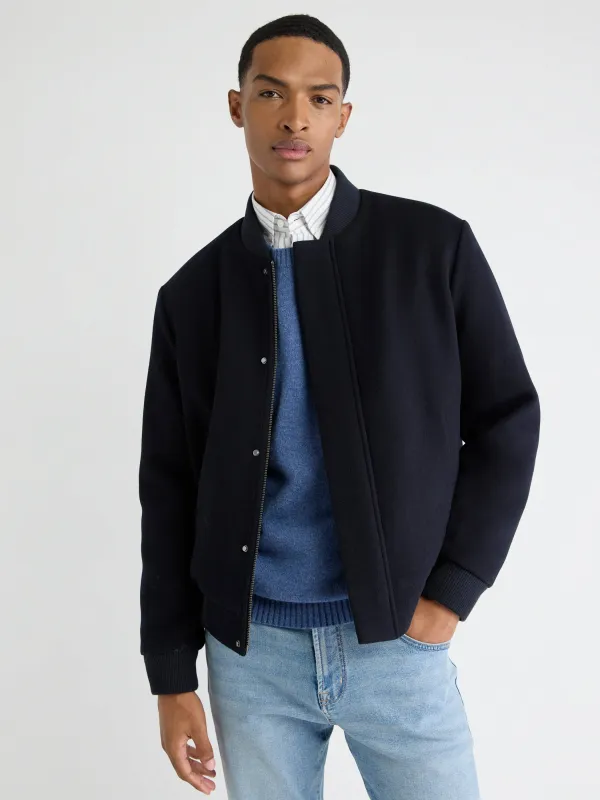 Wool-Blend Bomber Jacket sold by RW&CO.
