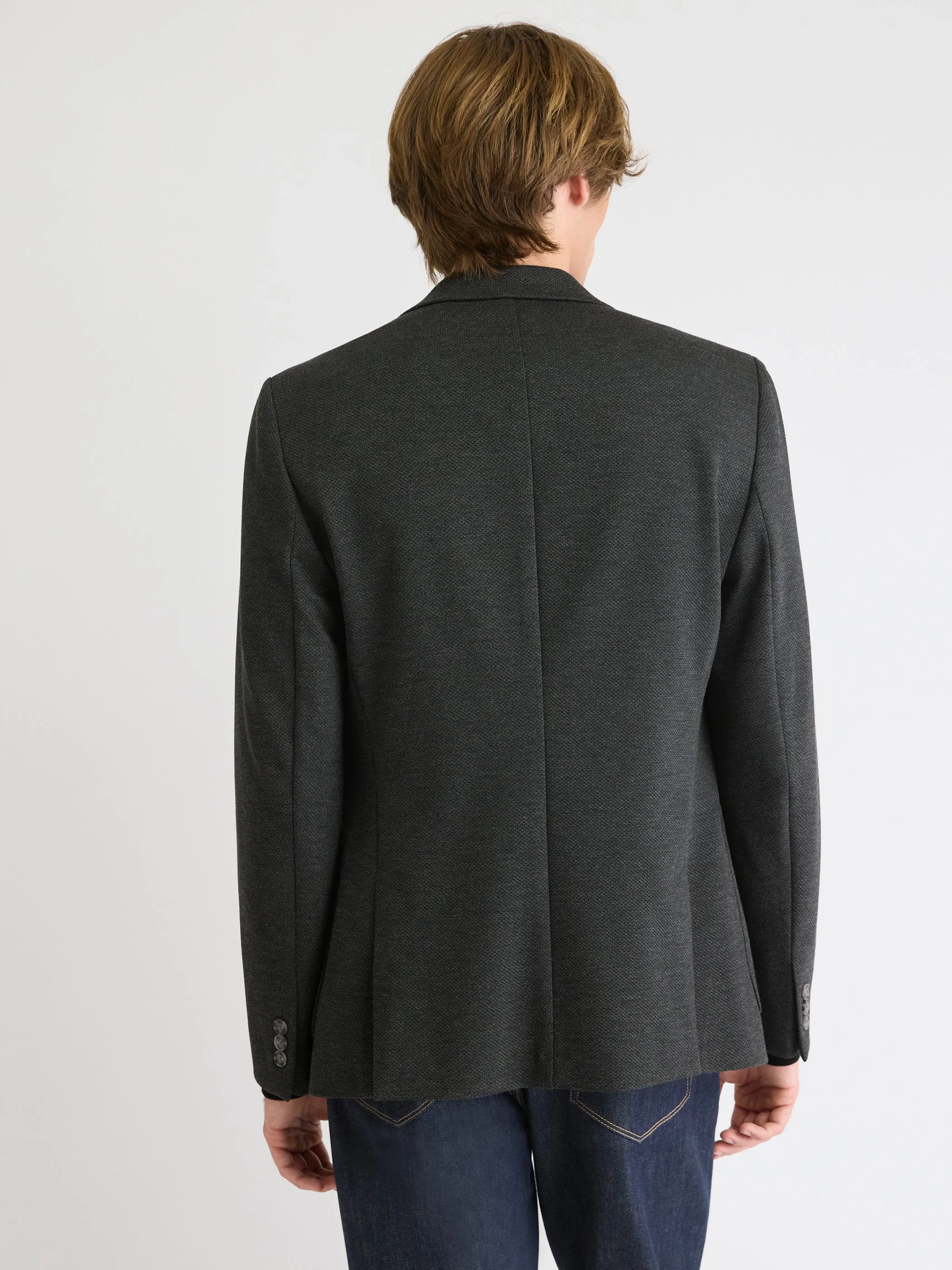 Slim-Fit Textured Knit Blazer sold by RW&CO. product image thumbnail 3