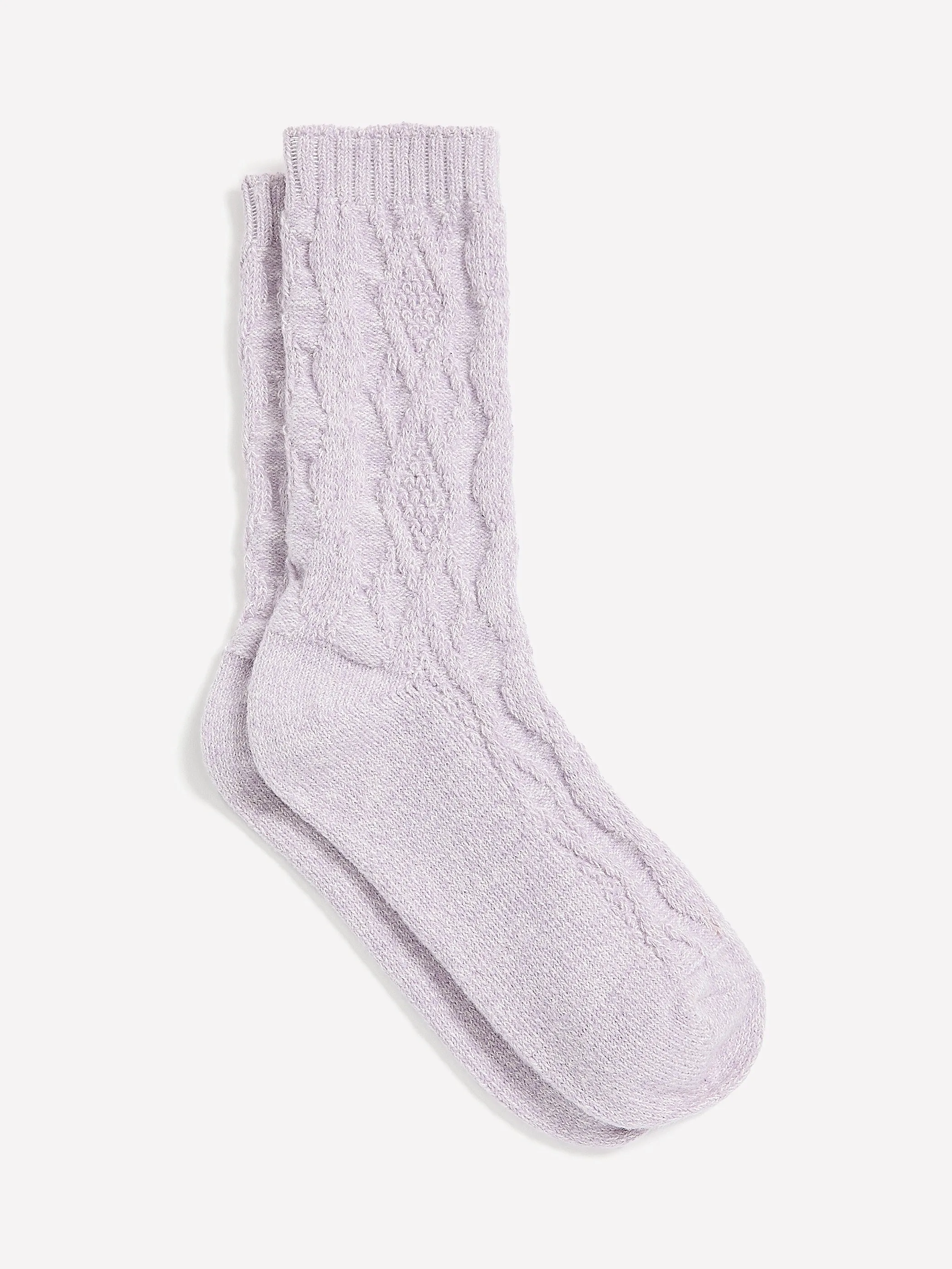 Super-Soft Crew Socks with Cable Stitches sold by RW&CO. product image thumbnail 4