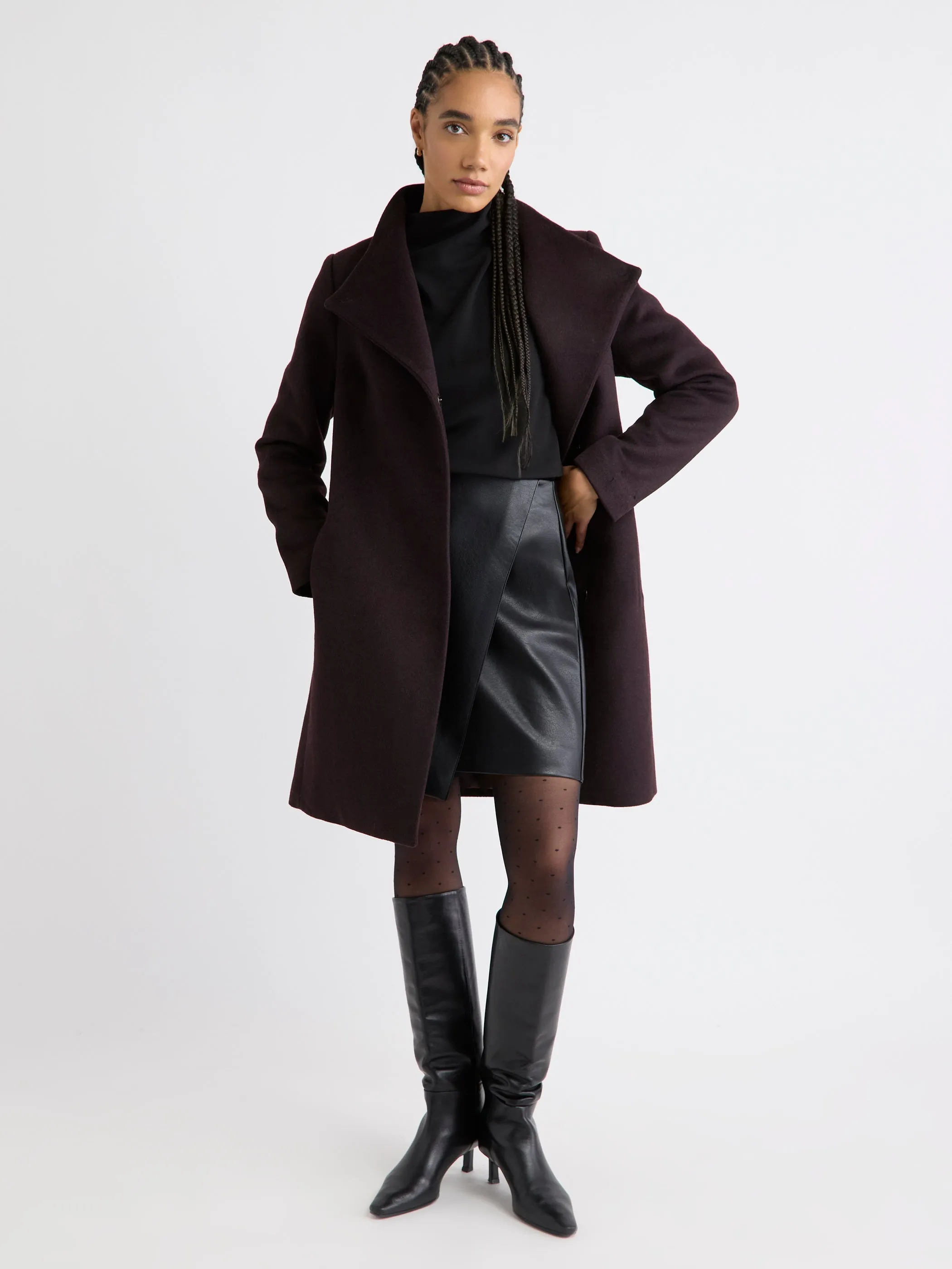 Sleeveless Draped Mock-Neck Blouse sold by RW&CO. product image thumbnail 2