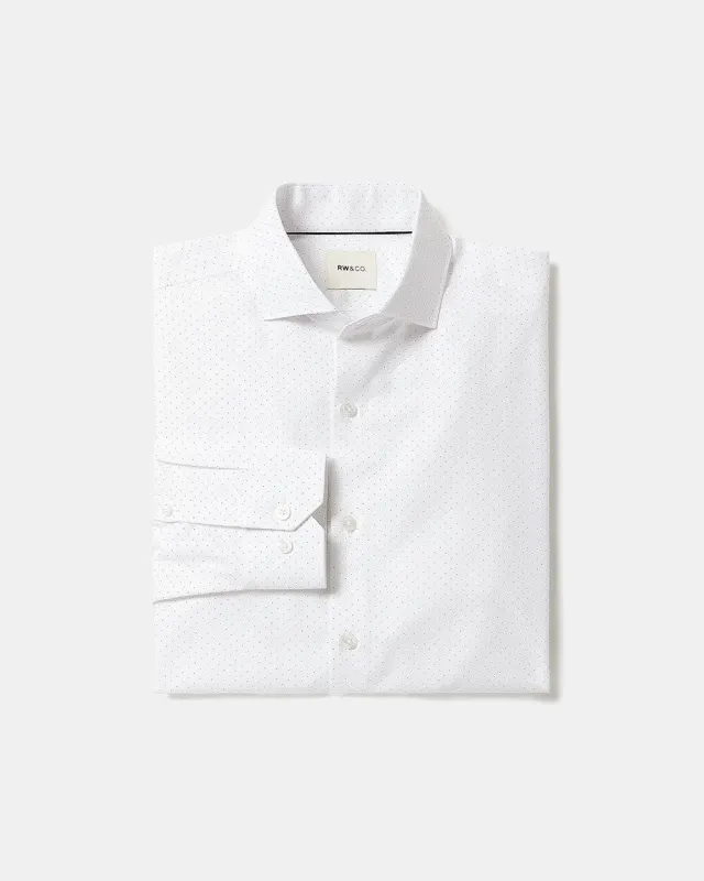 Dotted Regular-Fit Dress Shirt sold by RW&CO.