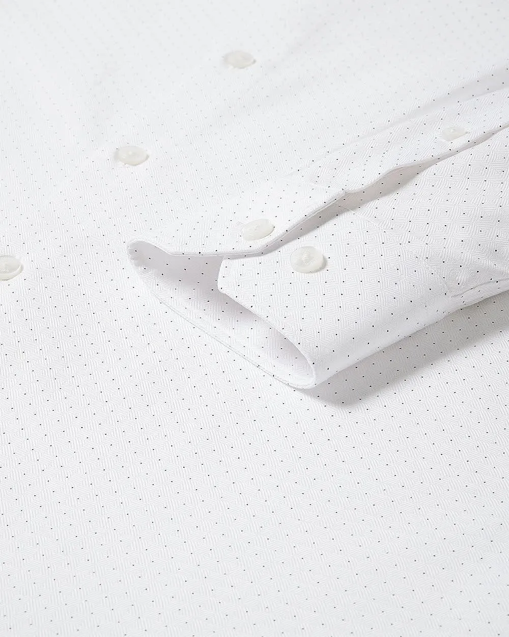 Dotted Regular-Fit Dress Shirt sold by RW&CO. product image thumbnail 4