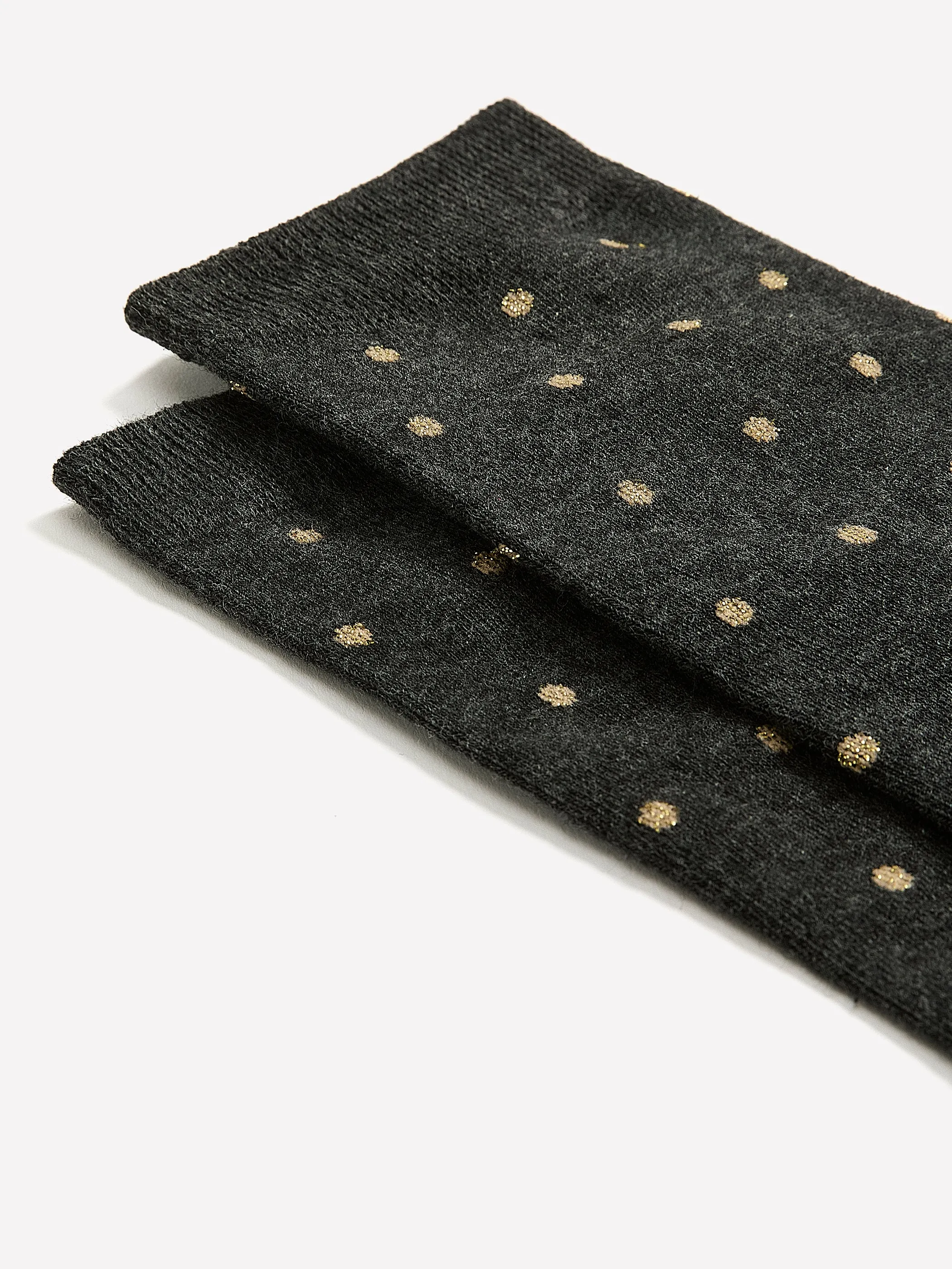 Dotted Crew Socks with Metallic Fibres sold by RW&CO. product image thumbnail 2