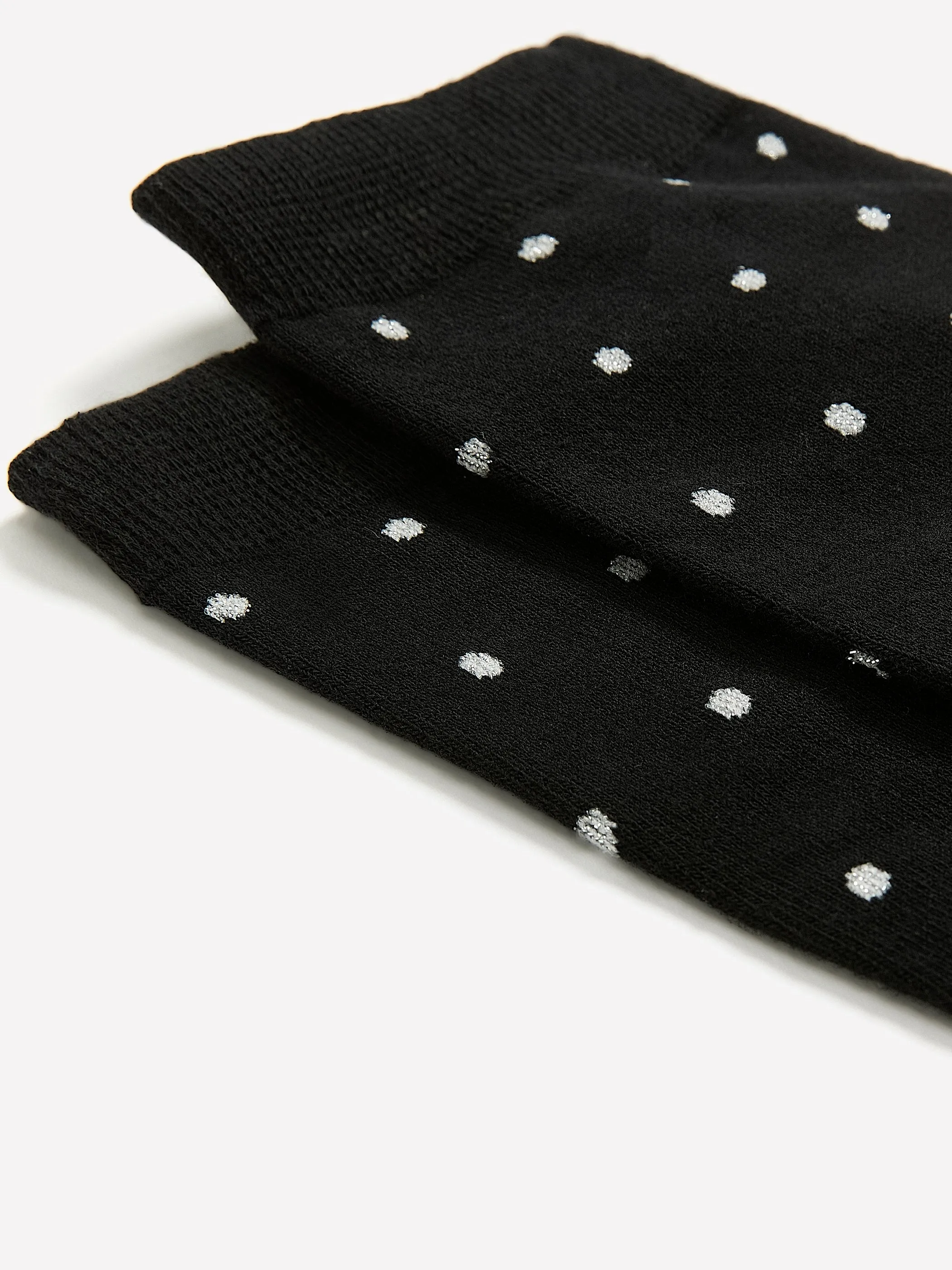 Dotted Crew Socks with Metallic Fibres sold by RW&CO. product image thumbnail 4