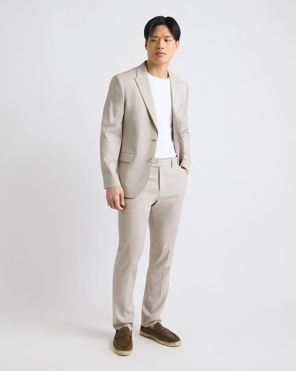 Slim-Fit Stone Suit Blazer sold by RW&CO. product image thumbnail 2