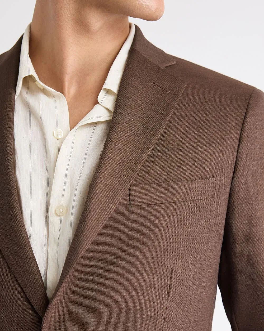 Slim-Fit Brown Suit Blazer sold by RW&CO. product image thumbnail 5