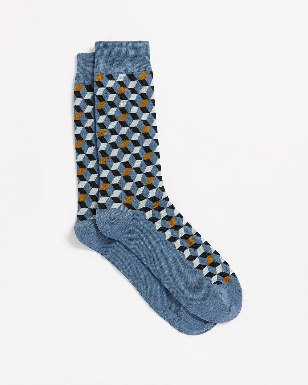Socks with Square Geometric Pattern sold by RW&CO. product image thumbnail 3