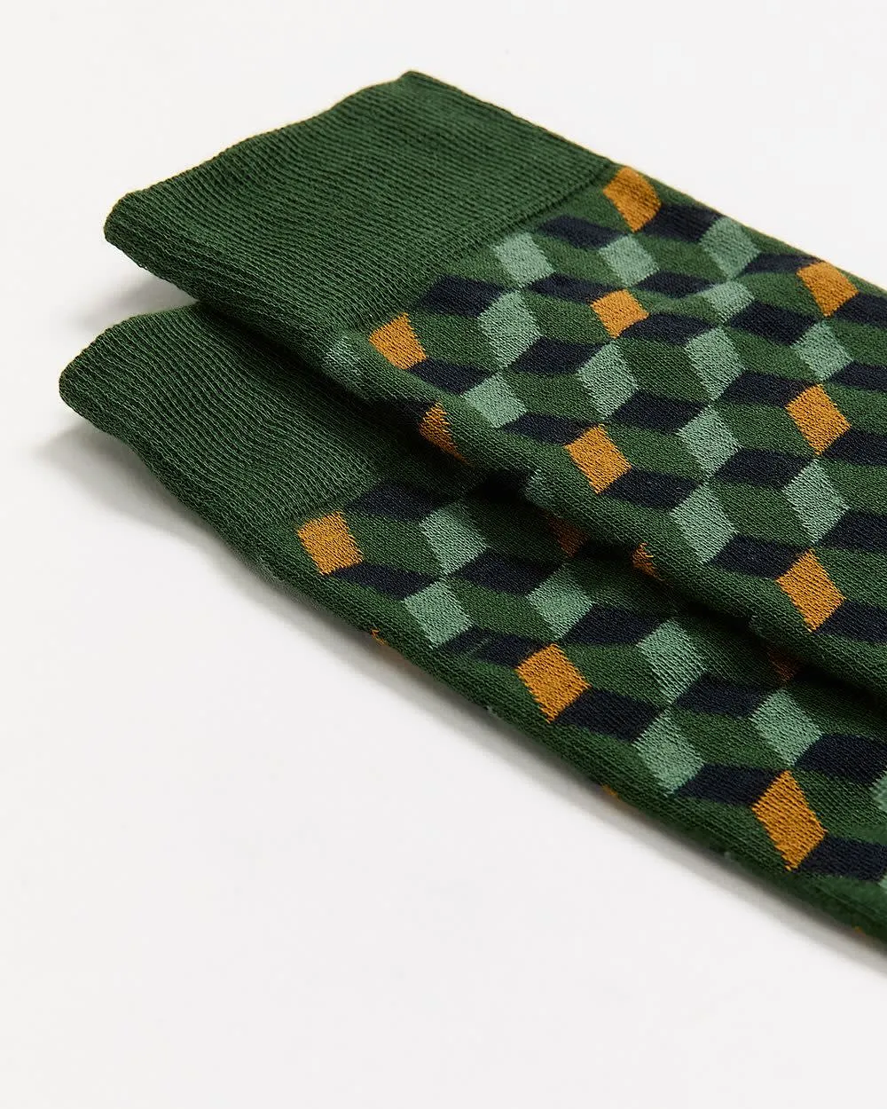 Socks with Square Geometric Pattern sold by RW&CO. product image thumbnail 2