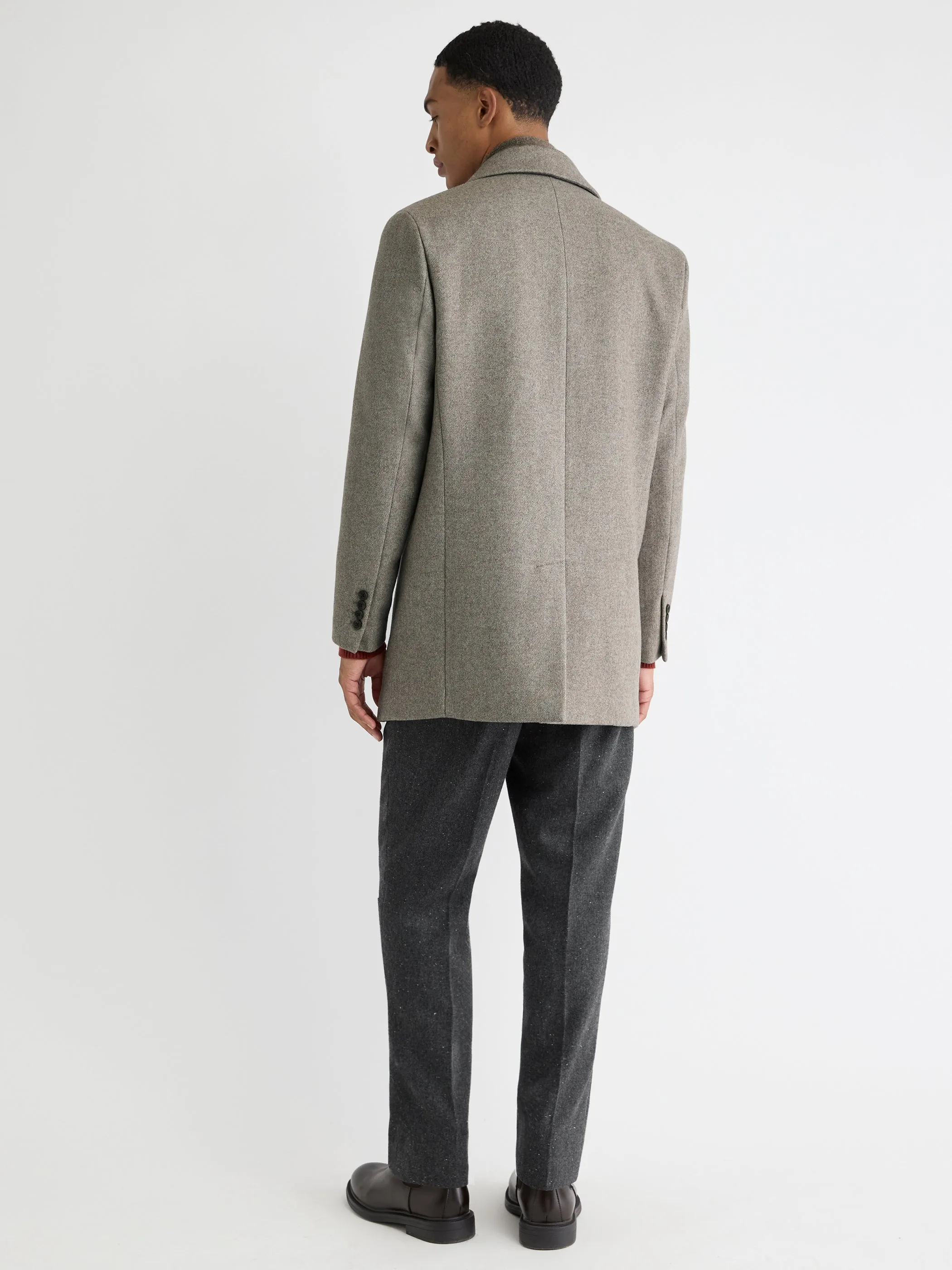 Short Double-Breasted Wool Coat sold by RW&CO. product image thumbnail 3