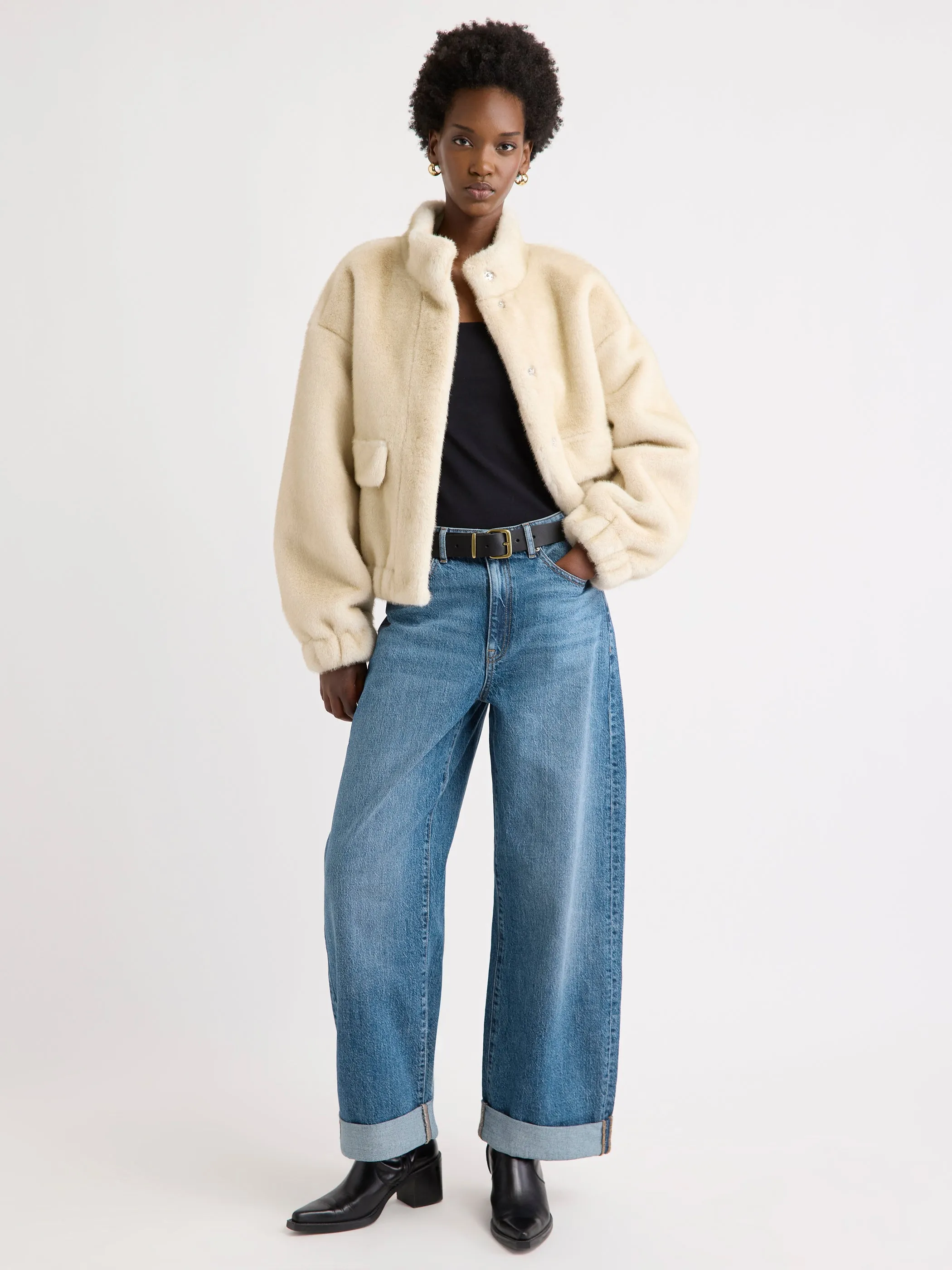 Cotton Scoop-Neck Cami sold by RW&CO. product image thumbnail 2