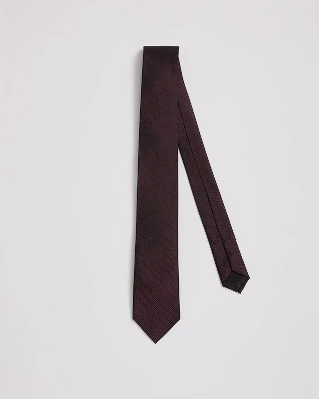 Striped Burgundy Skinny Tie sold by RW&CO.
