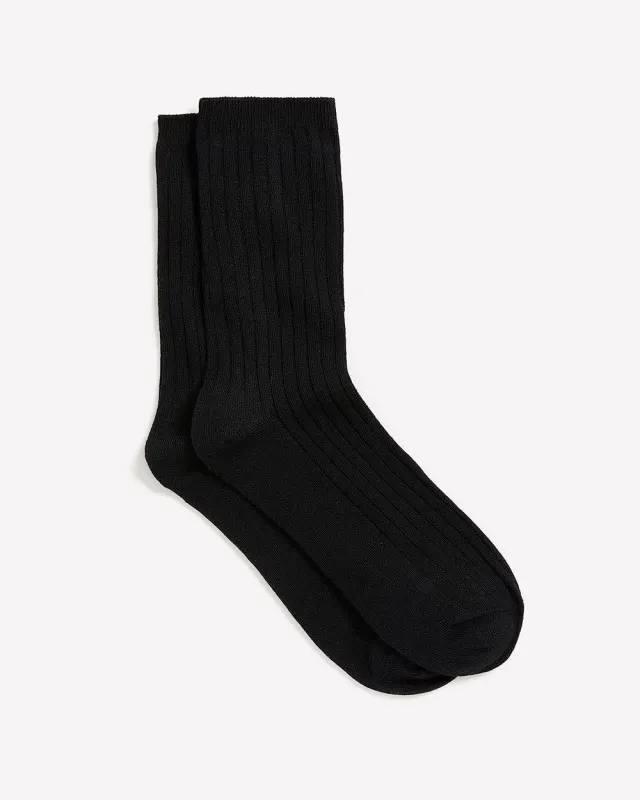 Ribbed Crew Socks sold by RW&CO.