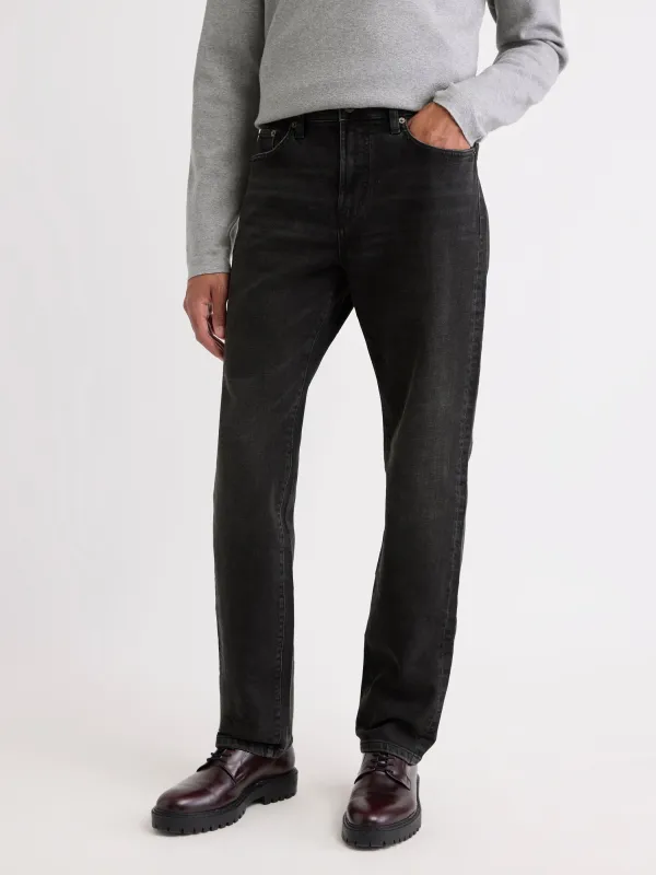 Dark Grey Straight-Leg Jeans sold by RW&CO.