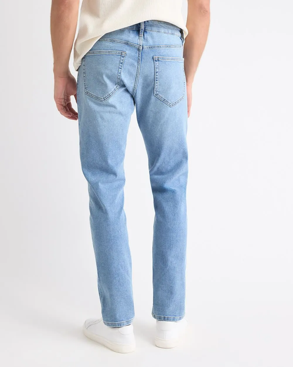 Slim-Fit Light-Wash Jeans sold by RW&CO. product image thumbnail 3