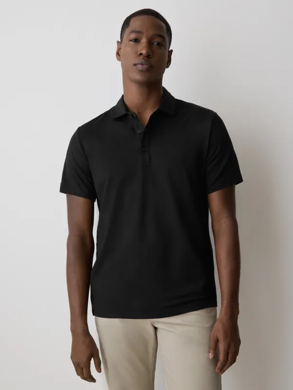 Short-Sleeve Supima (R) Cotton Jersey Polo sold by RW&CO.