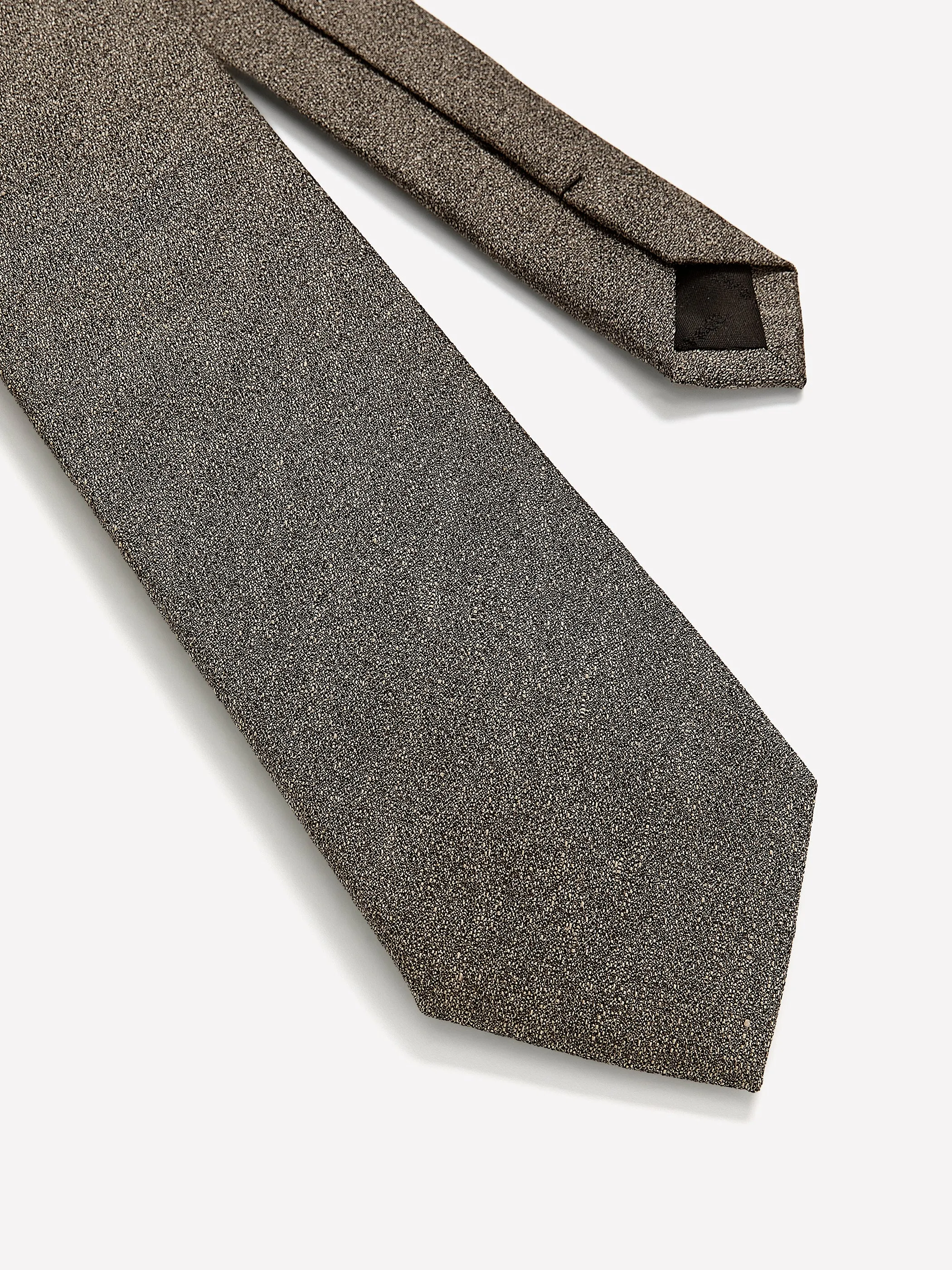 Wool-Effect Taupe Regular Tie sold by RW&CO. product image thumbnail 2
