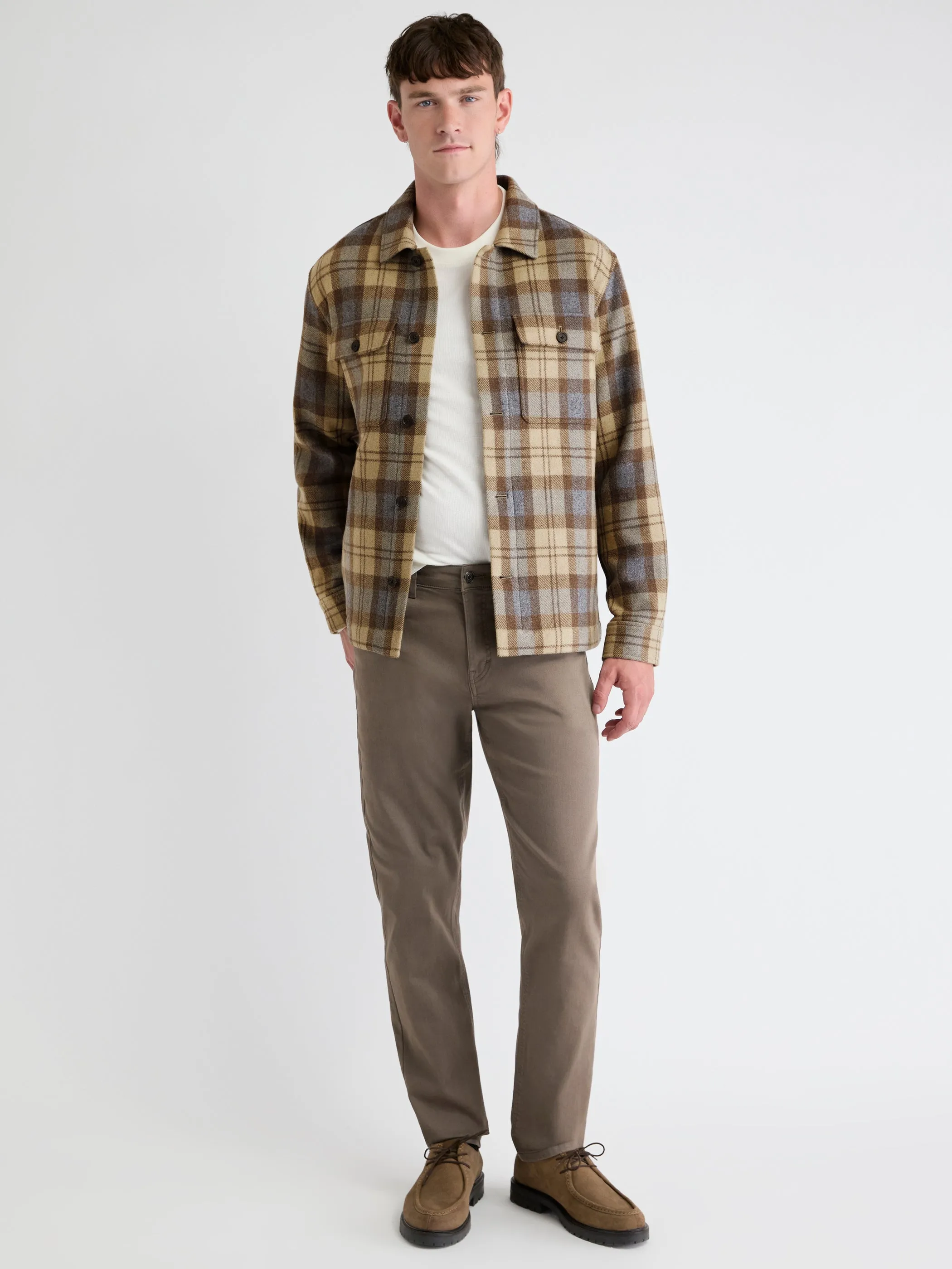 Plaid Wool Overshirt sold by RW&CO. product image thumbnail 2
