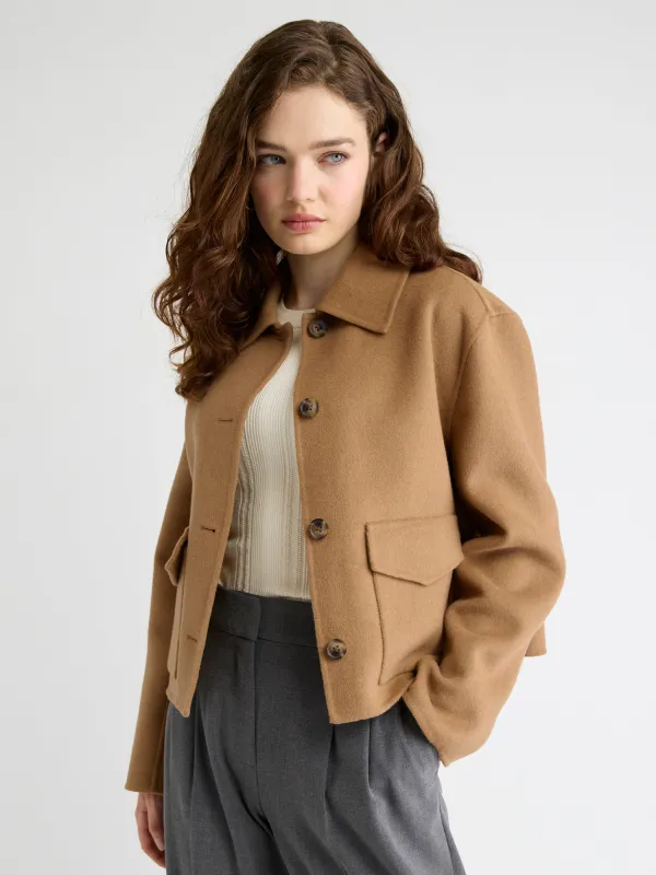 Wool-Blend Double-Face Worker Jacket made by RW&CO.