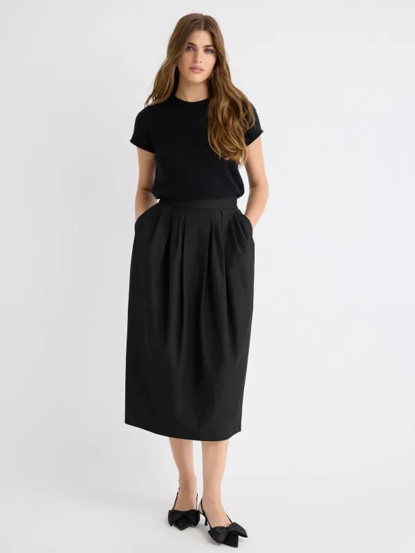 High-Rise Straight Midi Skirt sold by RW&CO.