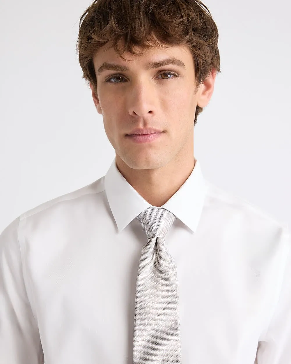 Wide Beige Textured Tie sold by RW&CO.