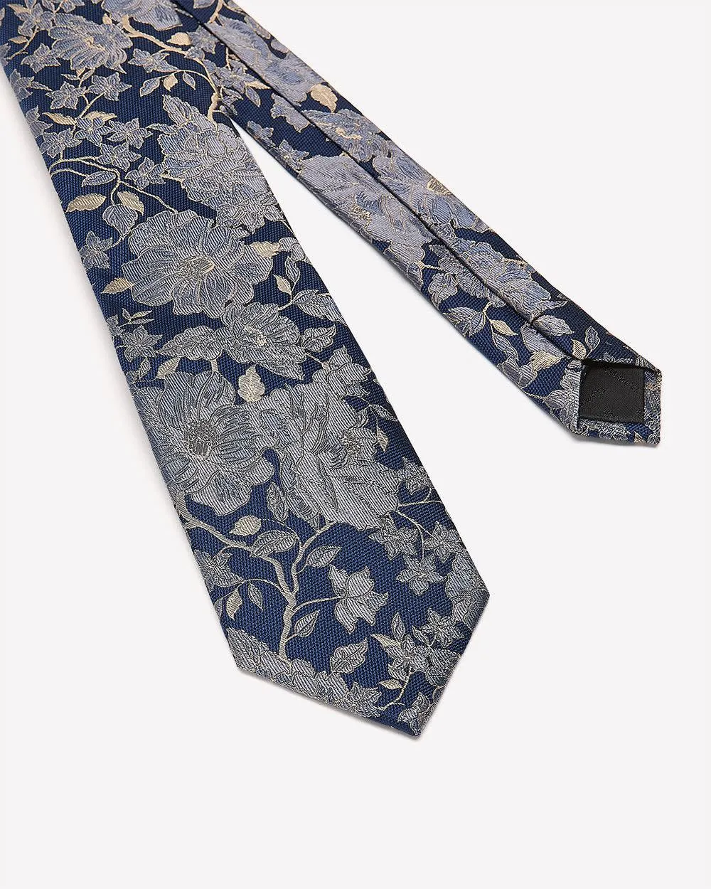 Blue Regular Tie with Floral Pattern sold by RW&CO. product image thumbnail 2