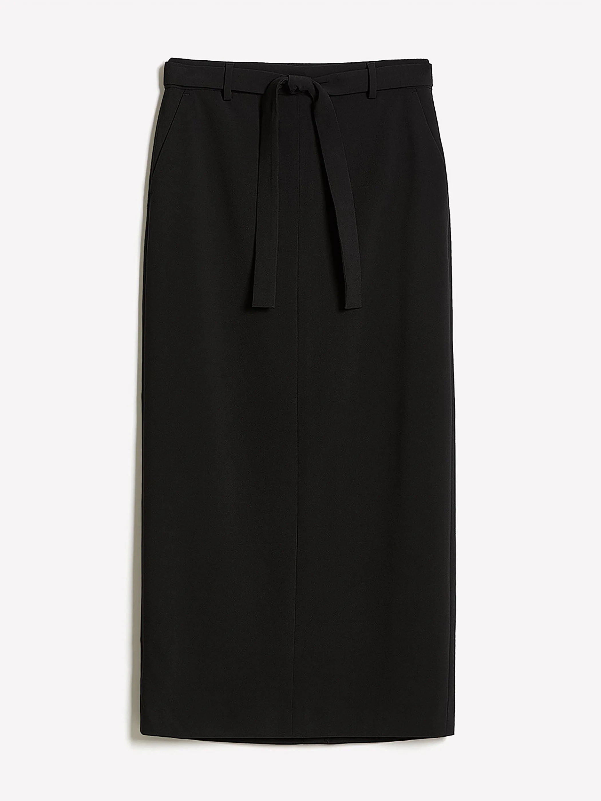 Black Twill Straight Maxi Skirt sold by RW&CO. product image thumbnail 4