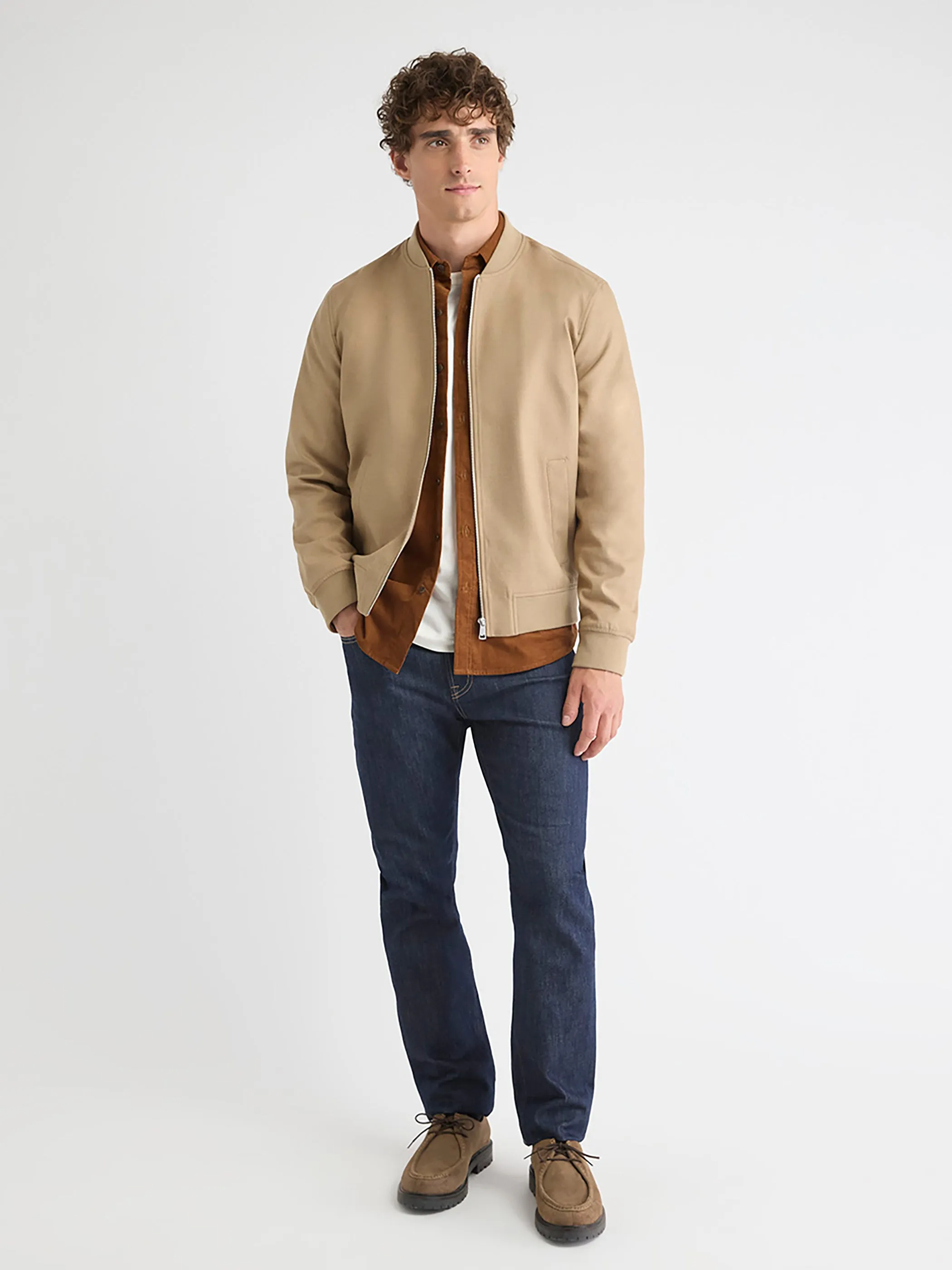 Brushed Twill Bomber Jacket sold by RW&CO. product image thumbnail 2