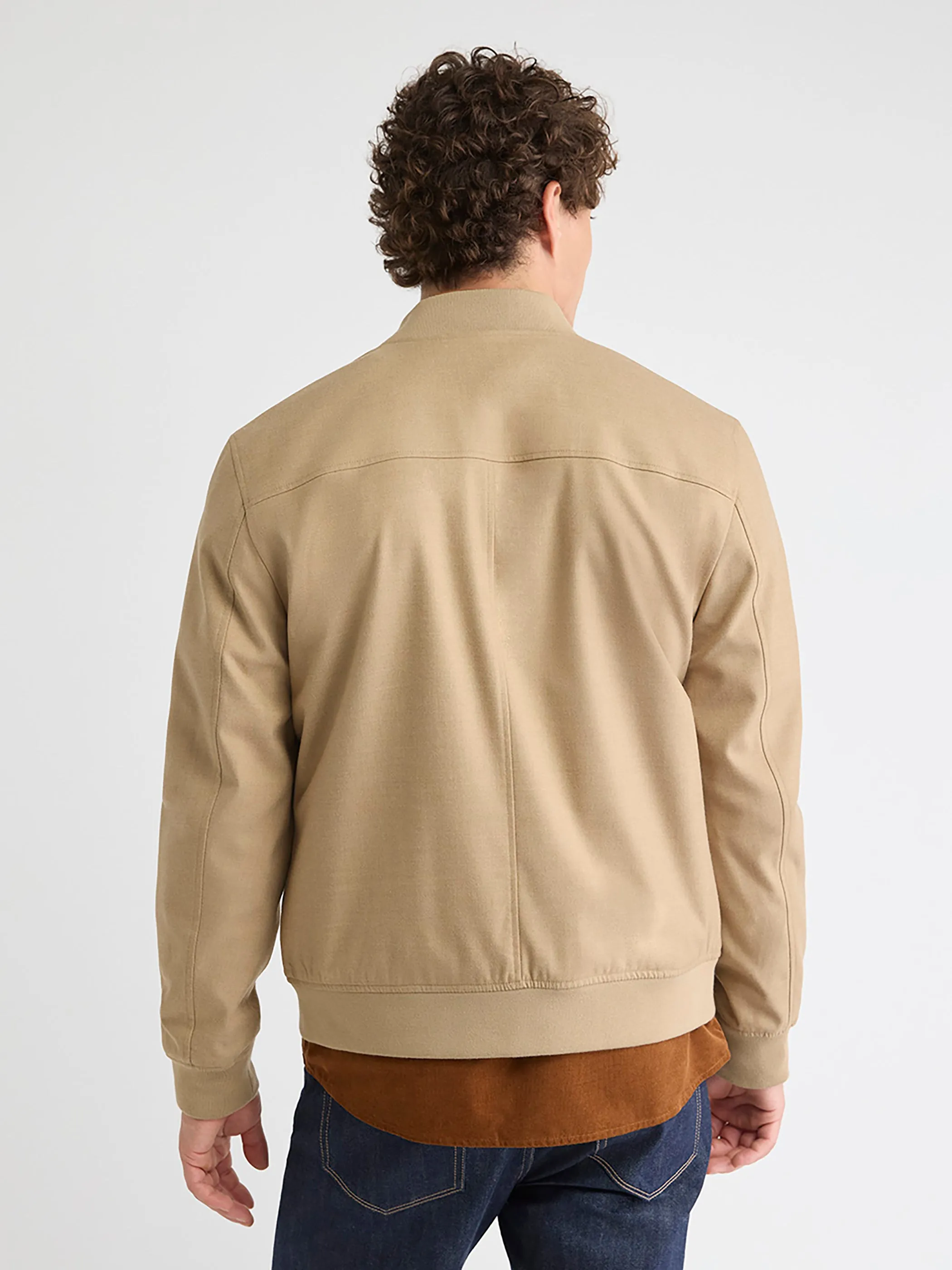 Brushed Twill Bomber Jacket sold by RW&CO. product image thumbnail 3