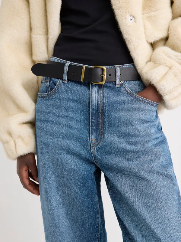 Leather Belt with Square Buckle sold by RW&CO.