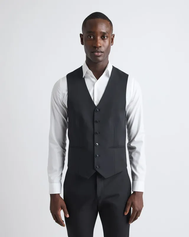 Black Suit Vest made by RW&CO.