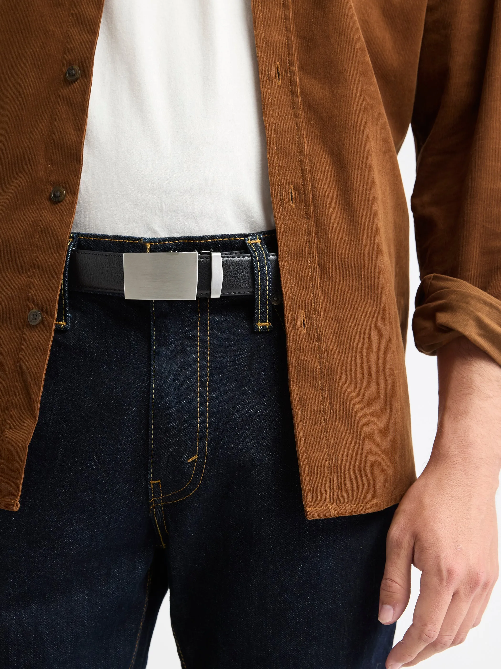 Automatic 30mm plate Leather Belt sold by RW&CO.