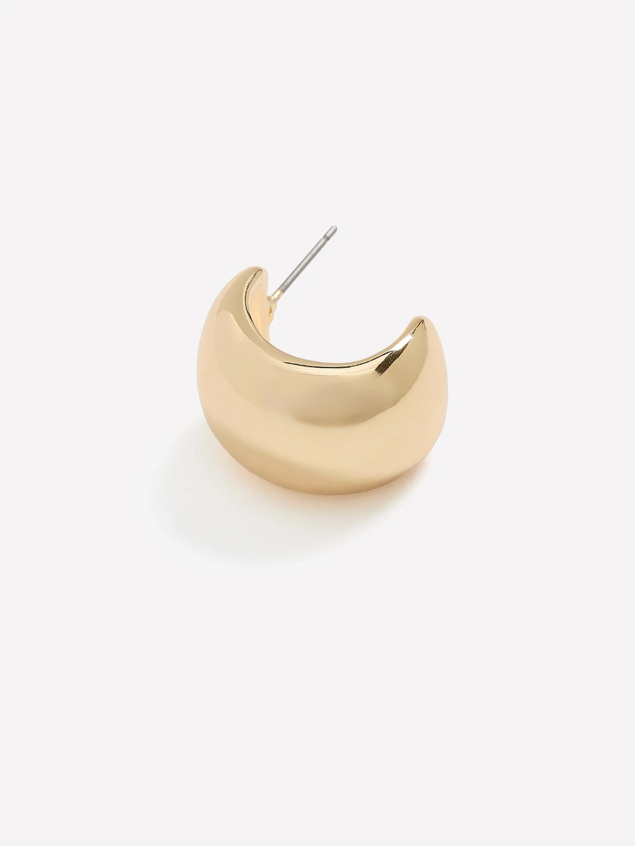 Dome Hoop Earrings sold by RW&CO. product image thumbnail 4
